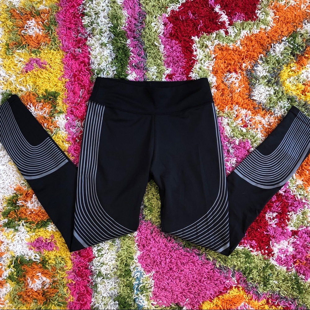 Black workout gym leggings, S M